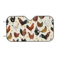 thumbnail image 7 of Balery Roosters and Chickens Print Car Windshield Sun Shade,Windshield Sunshade for Car Pickup Truck SUV Accessories-Medium, 7 of 7
