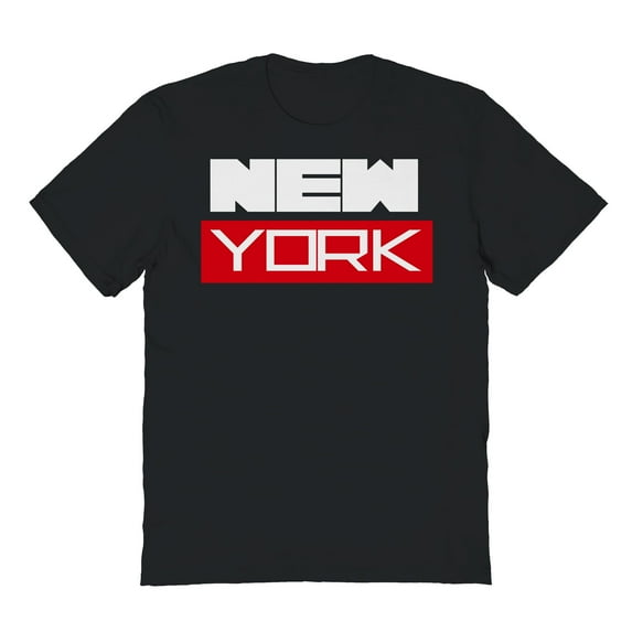 New York Graphic Black Men's Cotton T-Shirt