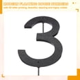 thumbnail image 3 of Uxcell Black House Number, House Address Numbers Sign Large Floating Number 3, 3 of 6