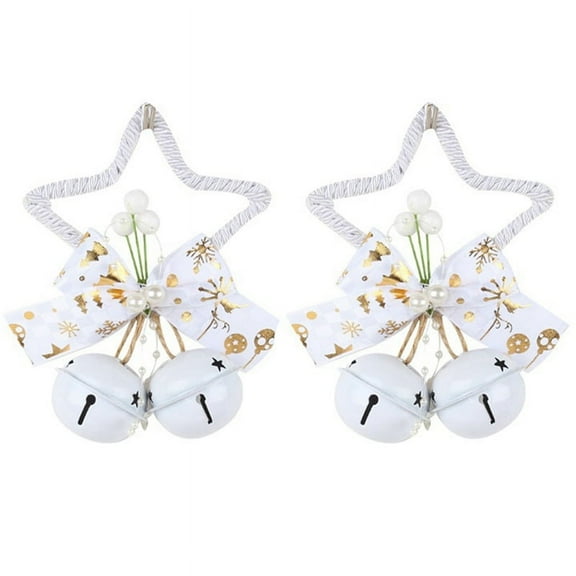 2 x Christmas bells-White