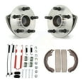 thumbnail image 1 of Transit Auto Rear Drum Brake Shoe & Hardware and Wheel Hub Bearing Assembly Kit for Car 2003-2008 Toyota Matrix Pontiac Vibe FWD with Non-ABS - Left Right Side (Driver Passenger) K7D-100855, 1 of 11