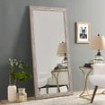 thumbnail image 4 of White Mirror, Rustic Mirror, 65"LX32"W Full length Mirror, Faux Wood Mirror, Farmhouse Mirror, Large Mirror, Floor Mirror for Home, Standing Mirror for Bedroom, Mirrors Wall Mirror - Natural, 4 of 9