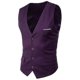 thumbnail image 1 of Chaleco para hombre Chaleco formal de negocios sólido con un solo botonadura, 1 of 2