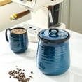 thumbnail image 3 of Hasense Kitchen Canister, 88 OZ Ceramic Coffee Container Cookie Jar with Airtight Lid for Countertop, Large Food Storage Jar for Serving Sugar,Flour,Spice,Salt,Candy,Treat,Snack,Dog Cat food (Blue), 3 of 6