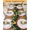 thumbnail image 4 of 15 Inch Round Placemats Set of 4, Pink Snowman Christmas Non Slip Heat Insulation PP Table Mats, Winter Snowflake Pine Xmas Tree Washable Place Mats for Kitchen Dining Party Table Decor, 4 of 7