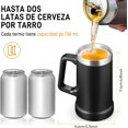 thumbnail image 3 of Tarro Cervecero de Acero Inoxidable, 730 ml Vasos para Cerveza de Material 304, Doble Pared Térmica, Vasos Térmicos Hasta 4 Horas Frío y 2 Horas Caliente para Cervezas, Café, Cócteles, Zumos, 3 of 4