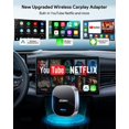 thumbnail image 2 of FAHREN Adaptador Carplay inalámbrico de tercera generación, Mini Apple Carplay y Android Auto Adaptador inalámbrico para automóvil, compatible con tarjeta Netflix/YouTube/TF, sin demora, Plug and Play, 2 of 5