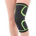 thumbnail image 2 of Yesbay 1 Pair Fitness Running Cycling Elastic Sport Compression Knee Support Brace Pads,Green XL, 2 of 8