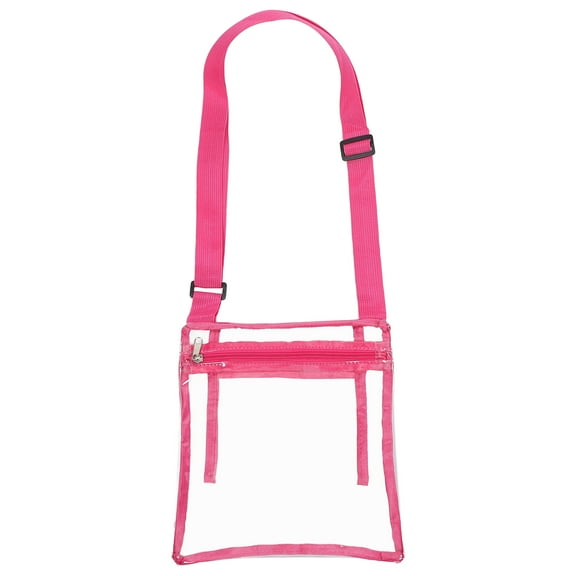 EXHUMKY BERTDOMD Clear PVC Crossbody Bag for Women, Transparent Shoulder Purse, Lightweight and Stylish