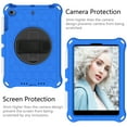thumbnail image 3 of Allytech iPad mini Case for Kids, iPad mini 5 Cover, iPad mini 1 2 3 4 Case, Silicone 360 Rotating Hand Strap Kickstand Shoulder Strap Kids Friendly Cover for Apple iPad mini 1 2 3 4 5, Blue/Black, 3 of 6