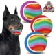thumbnail image 1 of Pelotas de tenis para perros EXPAWLORER, paquete de 12 unidades, 6,5 cm, Rainbow Squeaky, 1 of 7