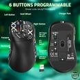 thumbnail image 5 of T700 Lightweight Wireless Gaming Mouse, 3-Mode Programmable, Ergonomic Design, Compact, Professional IC, USB Type-C Charging, Rechargeable Lithium Polymer Battery, Compatible with PC, Laptop, Mac, 5 of 9