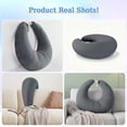 thumbnail image 4 of Eurhowing Arm Rest Pillow for Gaming & Reading, Ergonomic U-Shaped Lap Pillow, Memory Foam Arm Support Pillow for Bed & Sofa, Dark Gray, 4 of 9