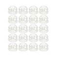 thumbnail image 1 of EeaseMX 20 tapones de seguridad de silicona y latón para pendientes, cómodos, de repuesto para accesorios de aretes (plata), 1 of 7