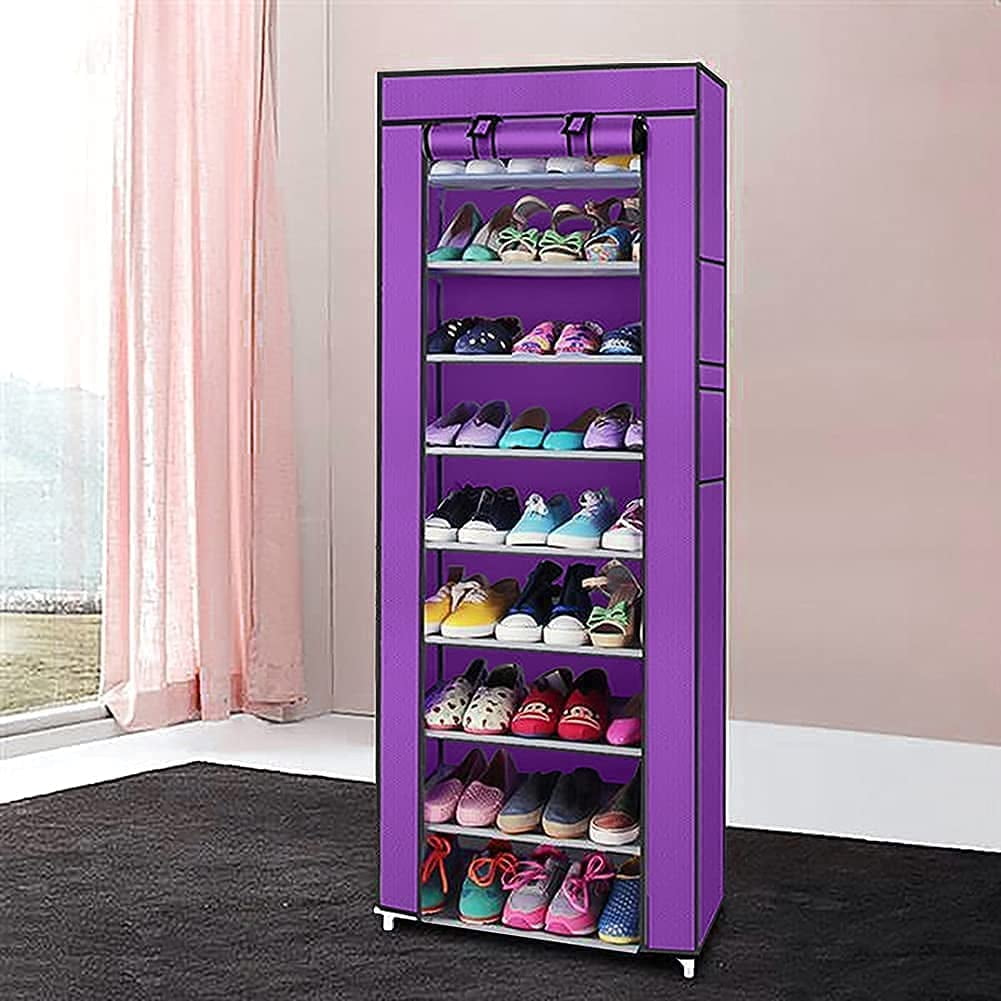 10 Tier Shoe Rack Storage Organizer 24 Pairs Freestanding Shoe