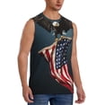 thumbnail image 2 of Balery American Flag Camisetas sin mangas para hombre, absorbe la humedad y protege contra el mal olor.-Small, 2 of 7