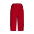 thumbnail image 7 of Oplxuo Capri Leggings for Women High Waisted Yoga Capris Tummy Control Workout Gym Pants Dressy Casual Work Capris, 7 of 7