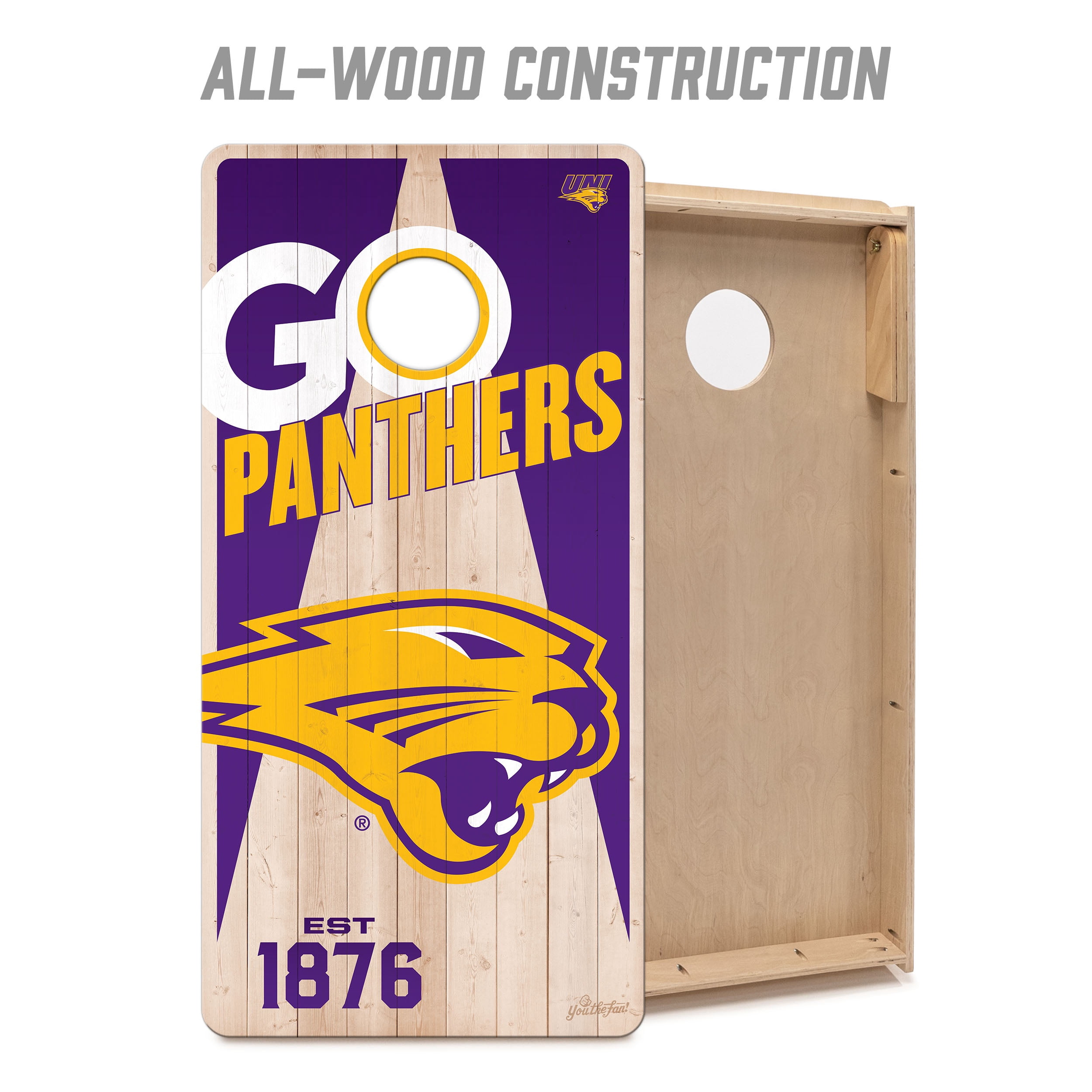 YouTheFan NCAA Northern Iowa Panthers 2' x 4' Cornhole Game No Bags