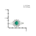 thumbnail image 4 of 0.23 Carat Emerald Gemstone and 1/20 Carat White Diamond Ring, 4 of 4