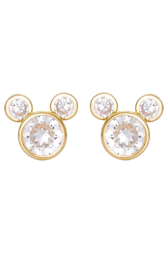 Girls/Tween 10KT Yellow Gold Mickey Mouse Earrings