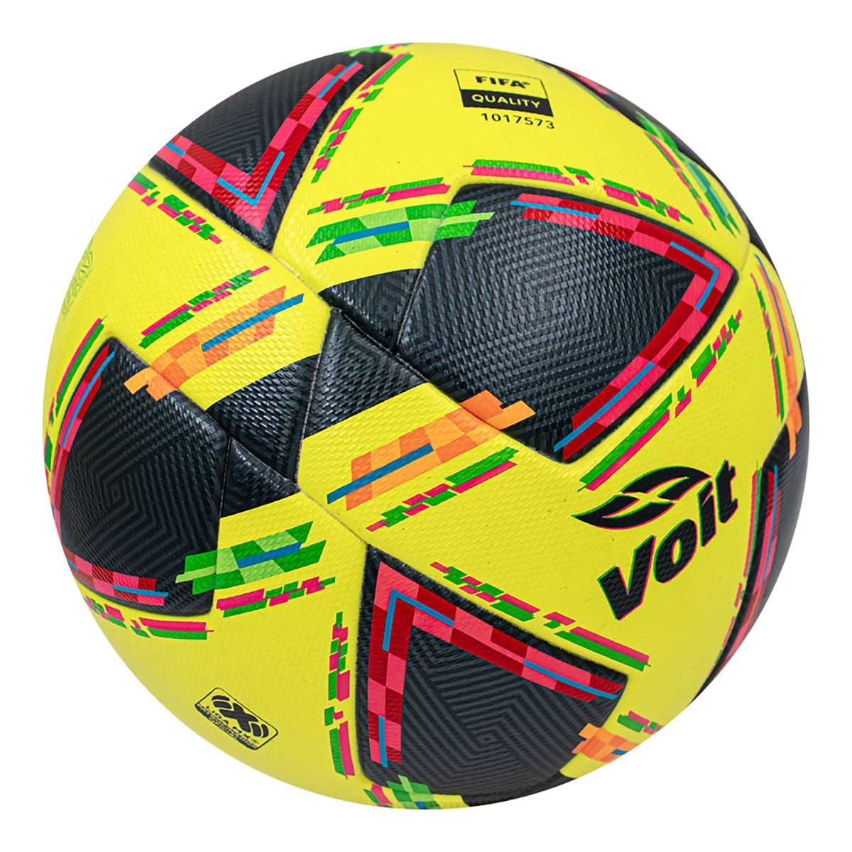 Voit Pro Soccer Ball, Size 5, FIFA Quality, Yellow/Black Multi-Color Design