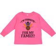 thumbnail image 3 of Inktastic Thanksgiving Girl Turkey Thankful for Family Girls Long Sleeve Toddler T-Shirt, 3 of 5