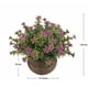 thumbnail image 2 of Planta artificial en maceta, perfecta para decoración interior del hogar y la oficina, doble flor, rosa Sailing Electrónica, 2 of 5