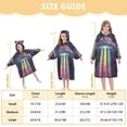 thumbnail image 4 of FORMRS Wearable Blanket Hoodie with Sleeves for Kids Cozy Flannel Sweatshirt, Purple UFO, 4 of 7