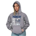 thumbnail image 4 of Sleepy Smurf Monday Got Me Like Funny Hoodie Sweatshirt Women Men Brisco Brands S, 4 of 6