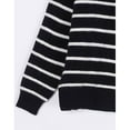thumbnail image 6 of Sweaters for Women Quarter Zip Striped Sweaters Knitted Warm Pullover Sweaters Shermie, 6 of 7