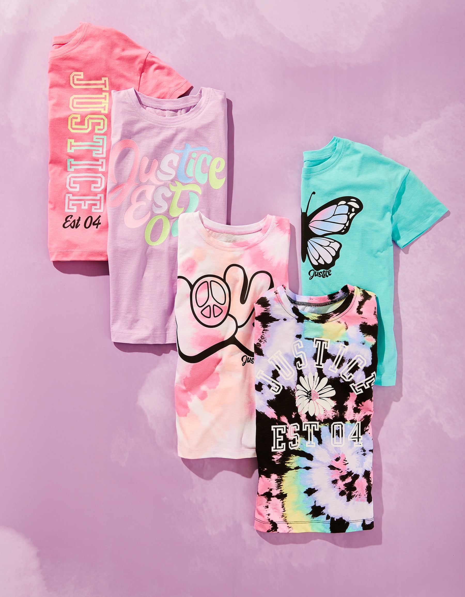 Justice Girls Oversized Graphic Tee, Sizes XS-XLP