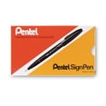 thumbnail image 2 of Pentel S520C Sign Pen Porous Point Capped Water-Based Pen  Blue Ink  Fine  Dozen, 2 of 2