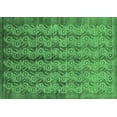 thumbnail image 1 of Ahgly Company Indoor Rectangle Oriental Emerald Green Industrial Area Rugs, 7' x 10', 1 of 4