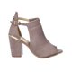 thumbnail image 2 of Zapatilla Abierta En Botín Para Mujer Con Tacón Ancho Tipo Gamuza Palo De Rosa 088D4C rosa 24 Incógnita 088D4C, 2 of 7