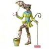 Kurt Adler 8" Alley Cats Resin Go Go Mopping Table Piece