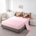 thumbnail image 5 of Castle Fairy Cartoon Floral Cats Bedding Comforter Set,Vintage Flowers Full Bedding Set, 5 of 8