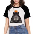 thumbnail image 3 of Camiseta de capibara para mujer, camisetas Kawaii, camiseta divertida de Capibara, camisetas Harajuku, ropa femenina, moda kawaii Y2k 90s, 3 of 5
