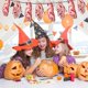 thumbnail image 3 of Decoraciones de fiesta de Halloween, pancarta de cumpleaños aterradora para decoraciones de fiesta de niños de Halloween 2 piezas, 3 of 5