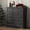 Black, variant on IDEALSOUL Dressers for Bedroom, 3 Drawer Dresser, White Dresser with Large Storage Space for Living Room, Chest of Drawers for Bedroom