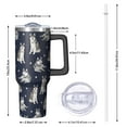 thumbnail image 2 of OBREWU Siberian Husky Tumbler with Handle and Lid,Siberian Husky 40oz Double Wall Vacuum Insulated Tumbler,Cups Gift for Women and Men, 2 of 7