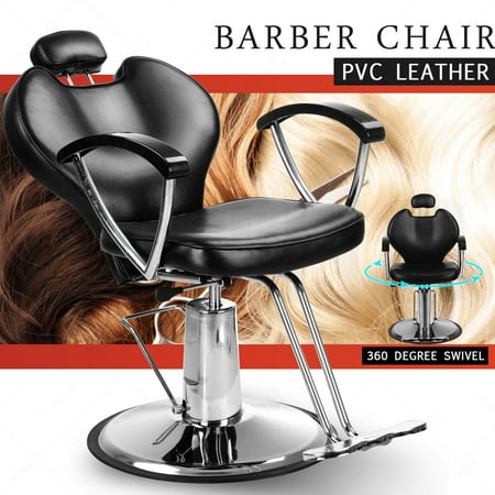 Zimtown Hydraulic Reclining Barber Chair Equipment, for Shampoo Salon Hair Styling Beauty Spa, with Footrest, Height Adjustable