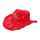thumbnail image 2 of Sombrero de vaquero navideño Yuyangstore rojo para disfrazarse en las fiestas de Año Nuevo, 2 of 8