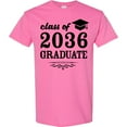 thumbnail image 3 of Inktastic Class of 2036 Graduate with Graduation Cap T-Shirt, 3 of 5