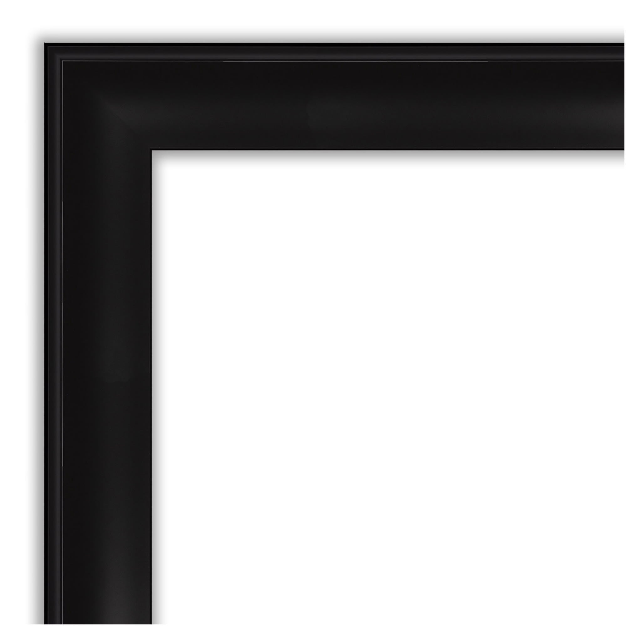 Amanti Art Natural Cork Board Framed Grand Black Narrow Bulletin Board 28 in. x 20 in.