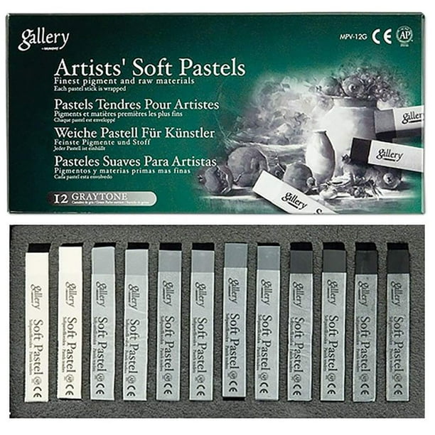 Set de 12 tonos grises de Soft Pastels MUNGYO Gallery