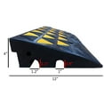 thumbnail image 2 of Electriduct 4" Rise Reflective Rubber Curb Ramp Set (includes: 1 Ramp, 2 End Caps), 2 of 2