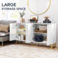 thumbnail image 4 of HOMCOM Buffet Bahut, Armoire de Rangement avec Tablettes Ajustables, 4 of 10
