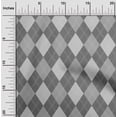 thumbnail image 2 of oneOone Rayon Gray Fabric Check Craft Projects Decor Fabric Printed By The Yard 56 Inch Wide, 2 of 4