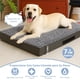 thumbnail image 2 of Cama Ortopedica para Perros, Cama para Mascotas Grande, Funda de Piel de Conejo Extraíble y Esponja Ondulada de Alta Elasticidad, Prueba de Humedad y Antideslizante (Medium), 2 of 7