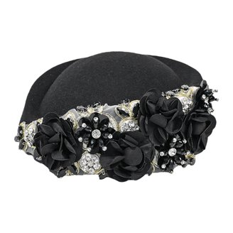 Biezeib Women Vintage Church Hats Elegant bead Tassel Flower  display picture 2